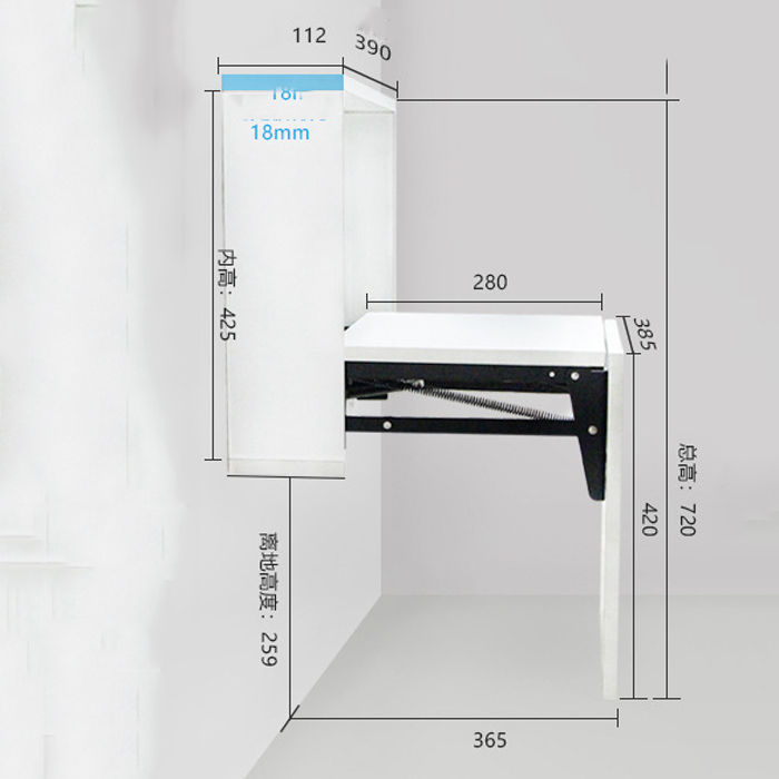 Phụ kiện ghế thay giầy treo tường PTG02