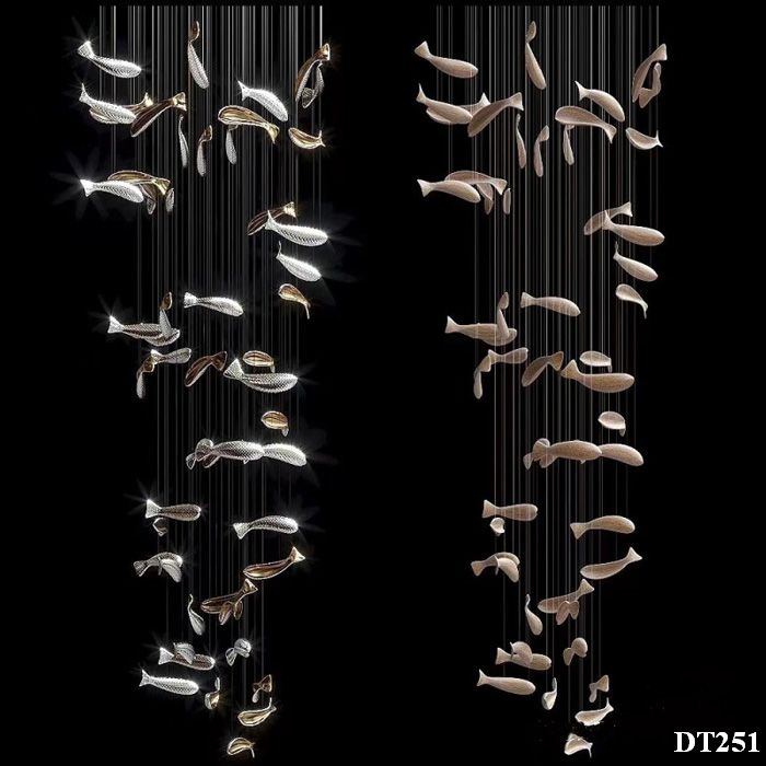 Decor thông tầng Tula hình con cá DT251