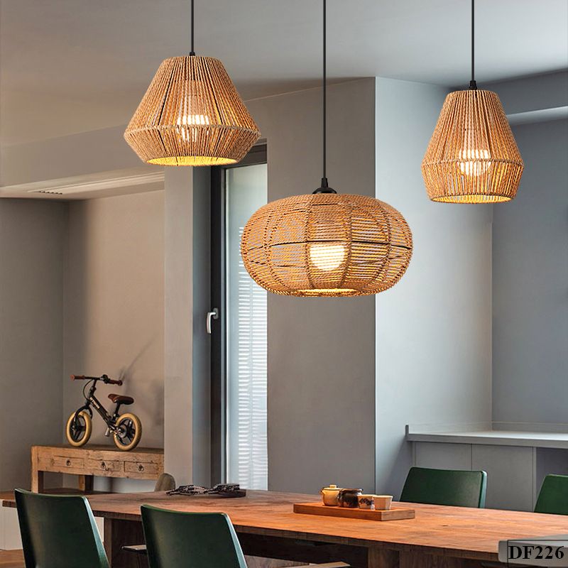 Đèn thả dây thừng trang trí cafe Umta DF226