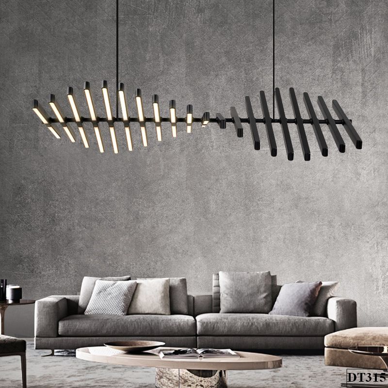 Đèn thả hình xương cá cho bàn ăn Fislig DT315