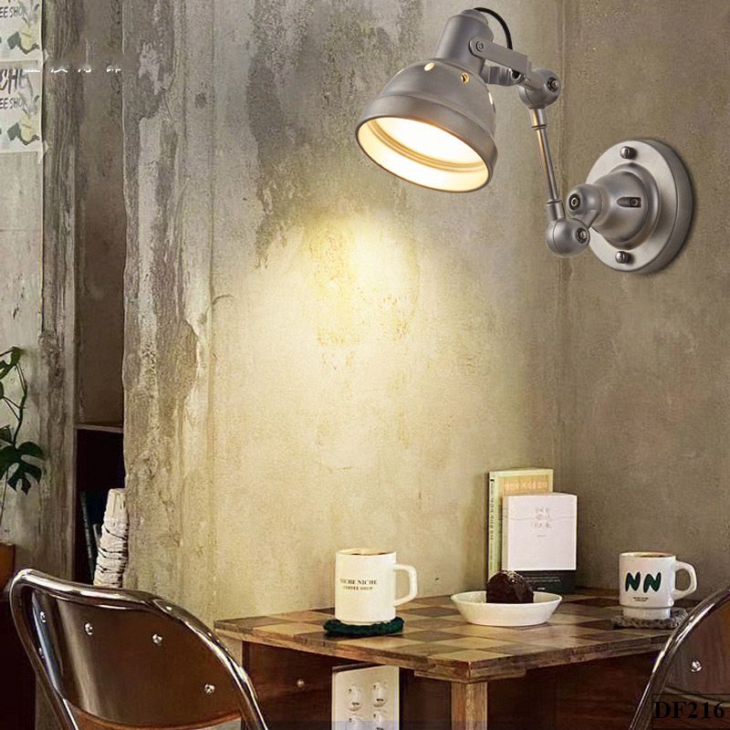 Đèn treo tường decor màu ghi Womi DF216