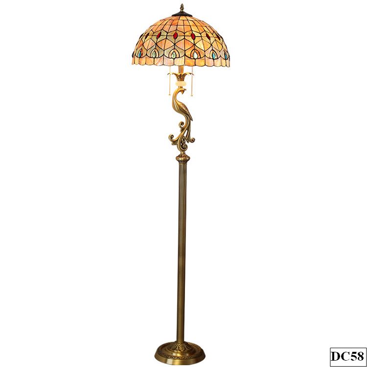 Đèn cây bằng đồng cao cấp Tiffany Oara DC58 | Cao 170cm 4 Đèn cây bằng đồng cao cấp Tiffany Oara DC58 | Cao 170cm - Ảnh 4