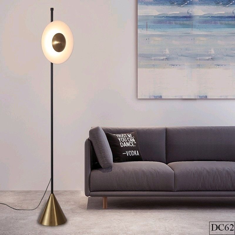 Đèn cây đứng trang trí Deza DC62 | Cao 175cm, Chao Đk 38cm