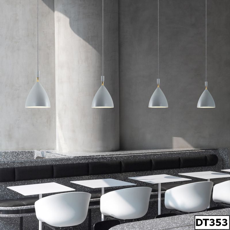Đèn chụp chao sắt thả bàn ăn Quyn Tar DT353