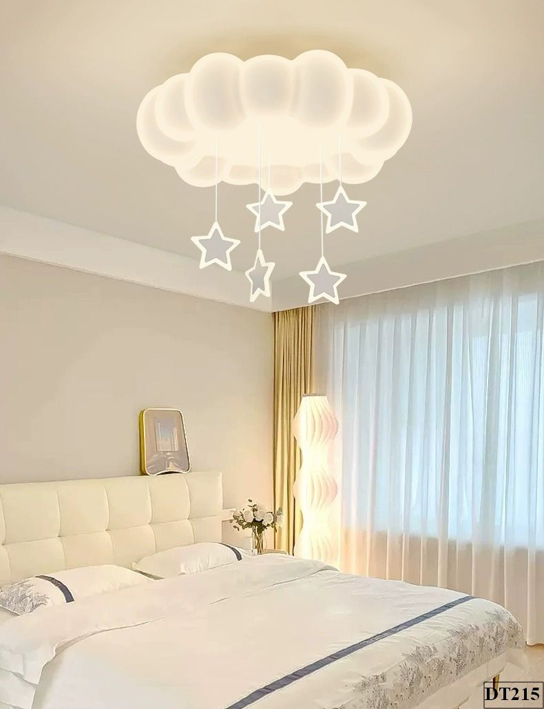 Đèn thả đám mây hoạ tiết ngôi sao Starlight DT215