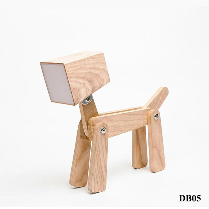 Đèn để bàn hình chú chó Inu – DB05 | Gỗ, Size 33*28cm