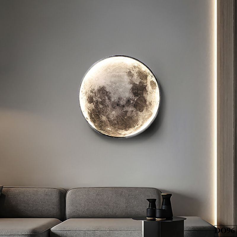 Đèn ốp tường phòng khách hình mặt trăng Moondes DO96
