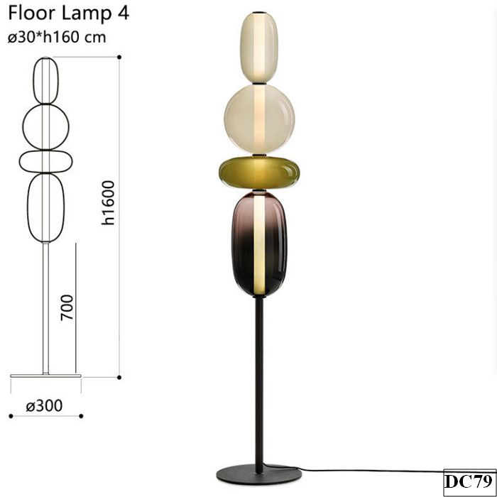 Đèn sàn thuỷ tinh Zelda DC79 | Cao 130cm/160cm, thủy tinh 5 Đèn sàn thuỷ tinh Zelda DC79 | Cao 130cm/160cm, thủy tinh - Ảnh 5