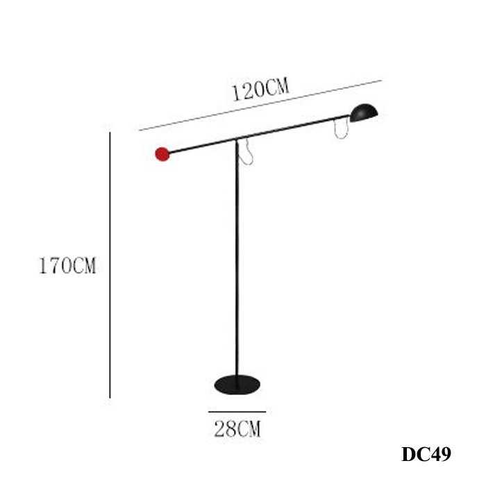 Đèn sàn trang trí phong cách tối giản DC49 | Cao 170cm 6 Đèn sàn trang trí phong cách tối giản DC49 | Cao 170cm - Ảnh 6