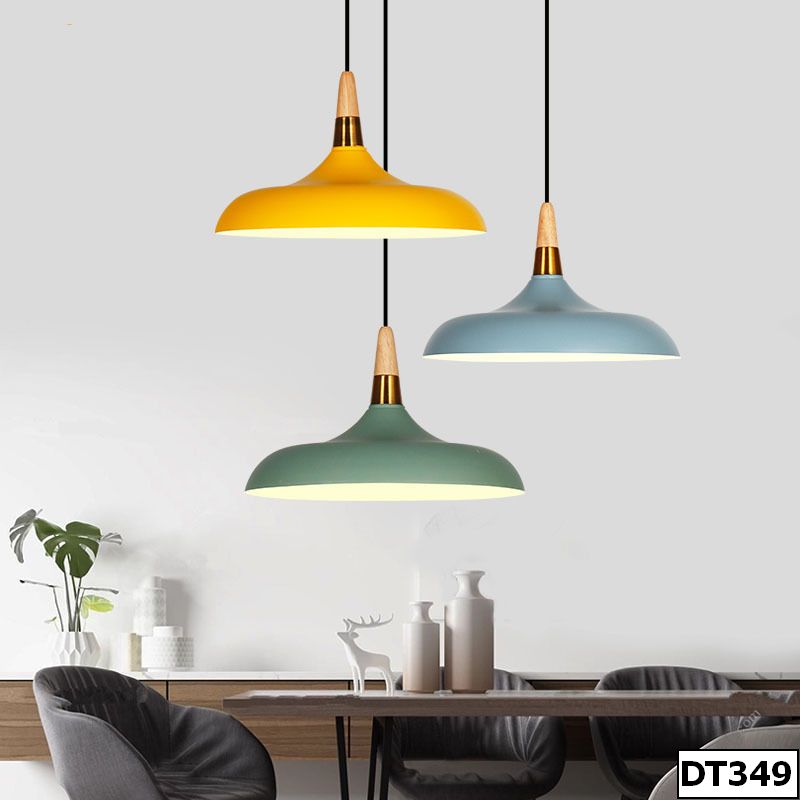 Đèn thả chao sắt nhiều màu Lozy DT349
