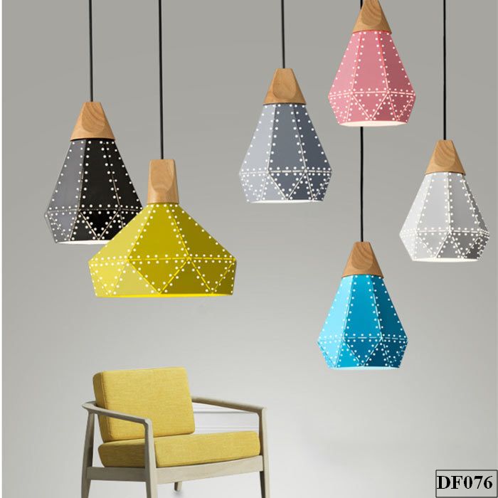 Đèn thả đa giác Colorful DF076