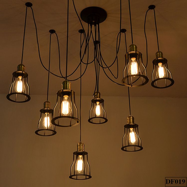 Đèn thả mạng nhện có chao Spid DF019
