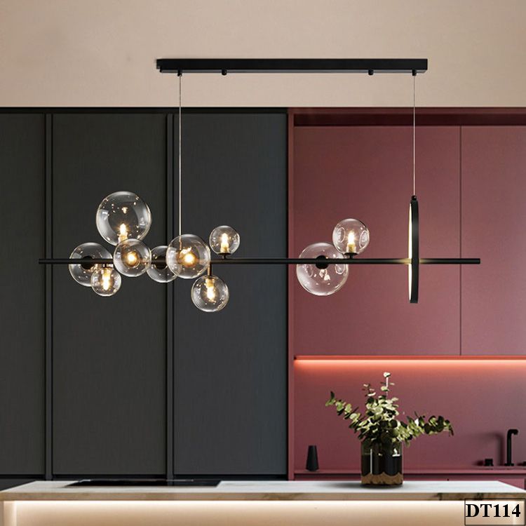 Đèn thả ngang bóng thủy tinh Owendy DT114