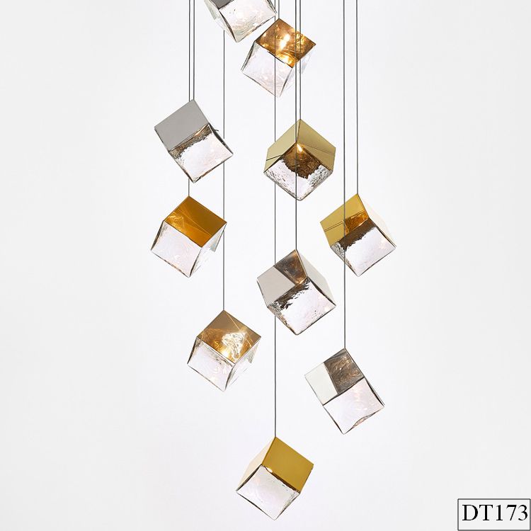 Đèn thả pha lê hình vuông DT173