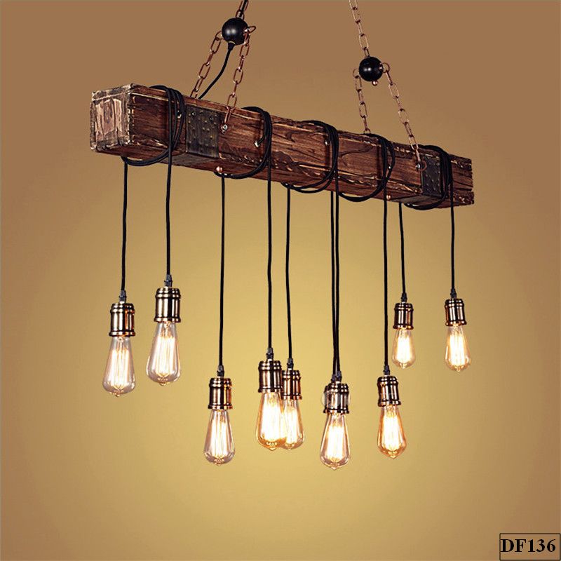 Đèn thả quấn gỗ Mantado DF136