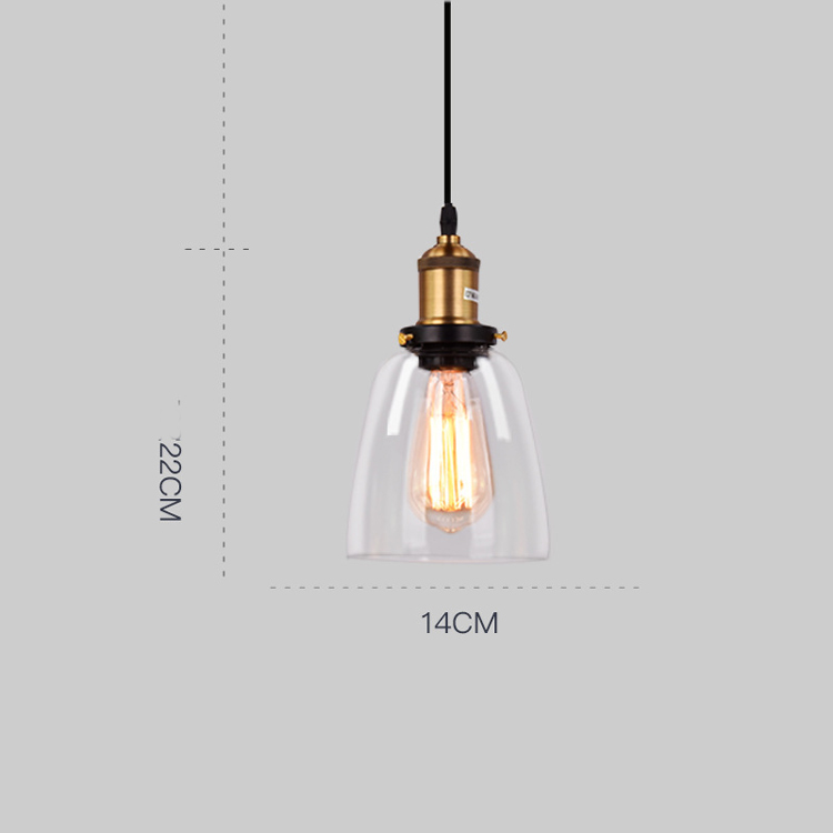 Đèn thả thuỷ tinh Ozio DF005