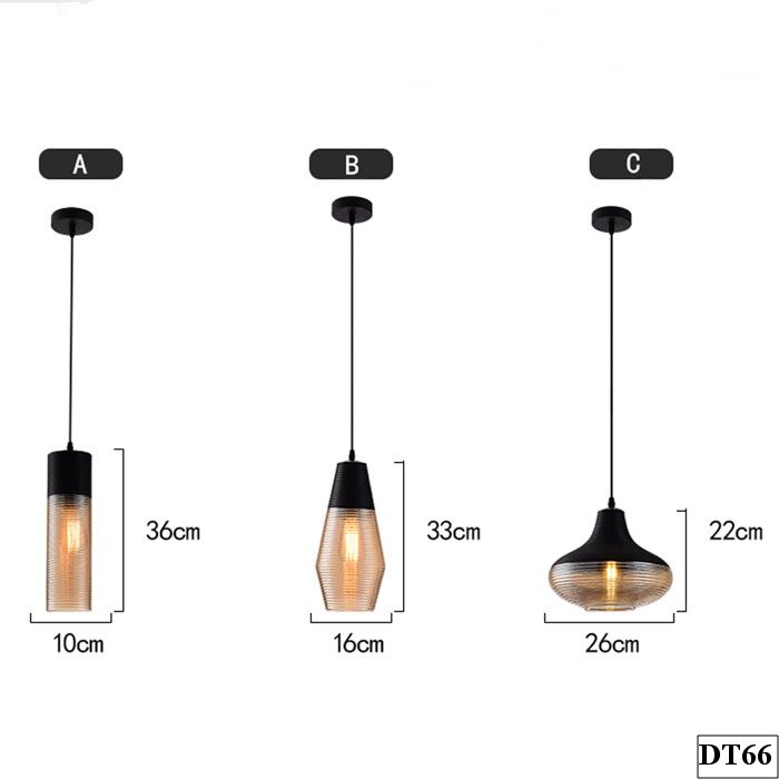 Đèn thả thủy tinh trang trí Shy DT66