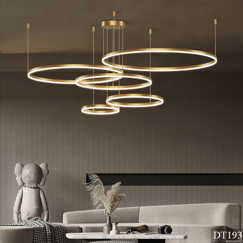 Đèn thả vòng tròn phòng khách đèn led Hani - DT193