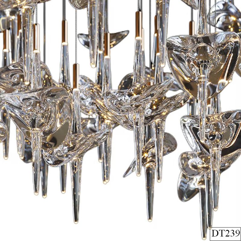 Đèn thủy tinh thả thông tầng Under DT239
