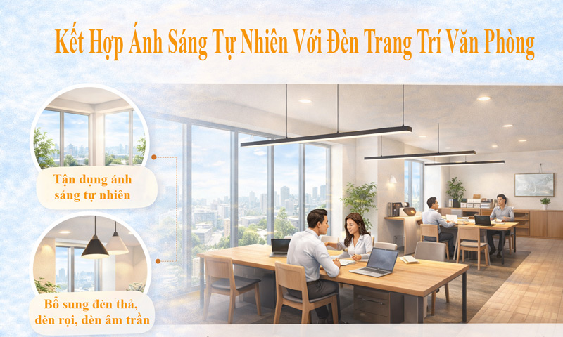Cách hết hợp ánh sáng tự nhiên và đèn trang trí văn phòng – Công thức vàng cho văn phòng Việt Nam 1 https://dentrungson.com/cach-het-hop-anh-sang-tu-nhien-va-den-trang-tri-van-phong/