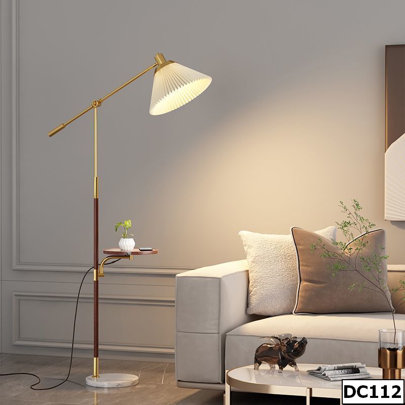 Đèn cây đọc sách có kệ để bàn Mira Stand DC112 | Cao 164cm 3 Đèn cây đọc sách có kệ để bàn Mira Stand DC112 | Cao 164cm - Ảnh 3