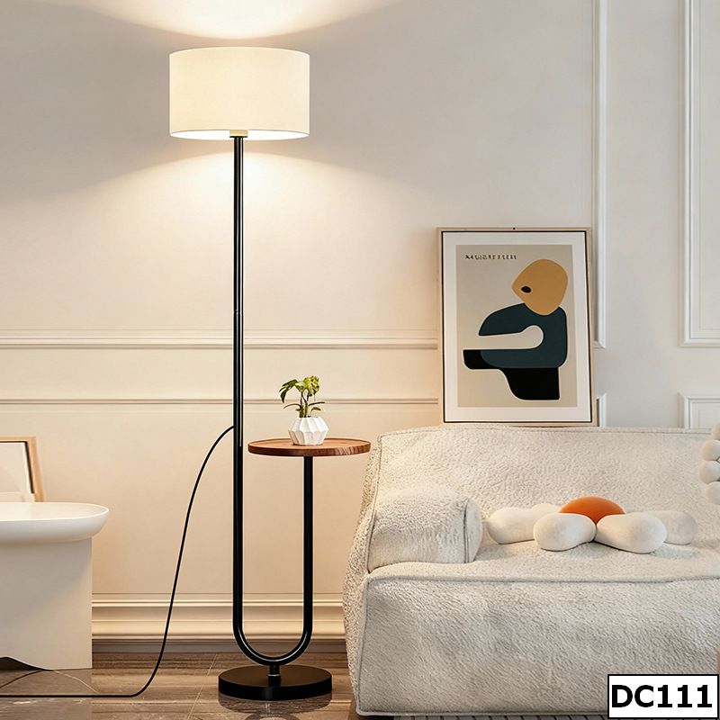 Đèn cây trang trí góc sofa có kệ để bàn Auro Line DC111