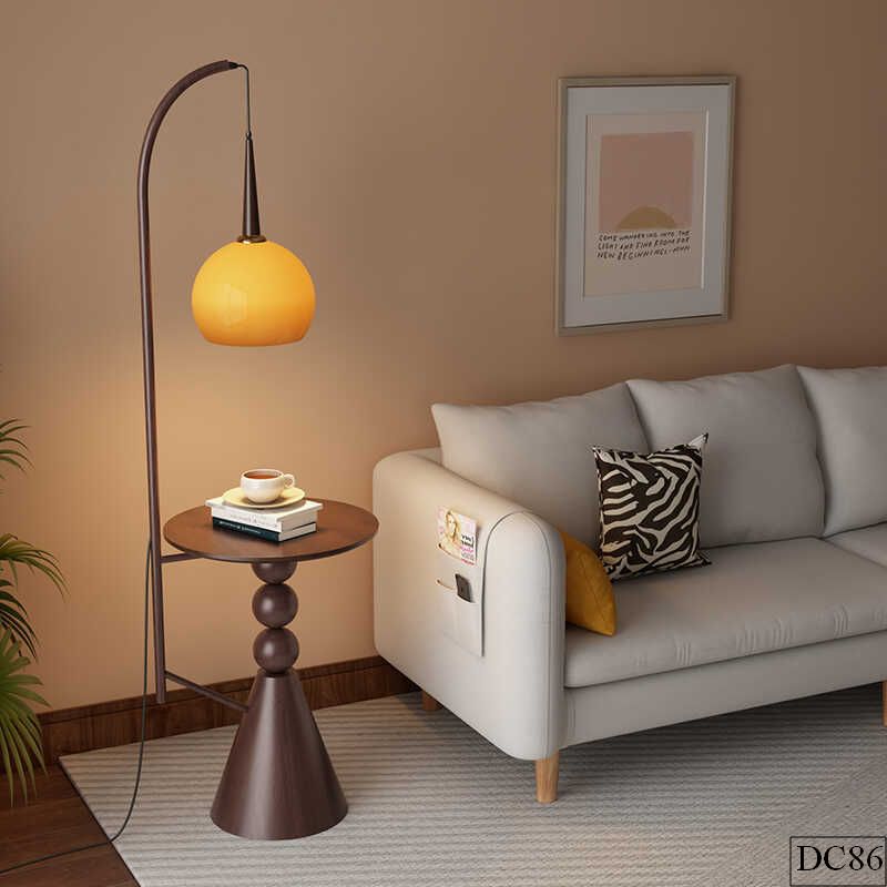 Đèn sàn kèm bàn cafe cổ điển màu óc chó DC86 | 165*38cm 5 Đèn sàn kèm bàn cafe cổ điển màu óc chó DC86 | 165*38cm - Ảnh 5