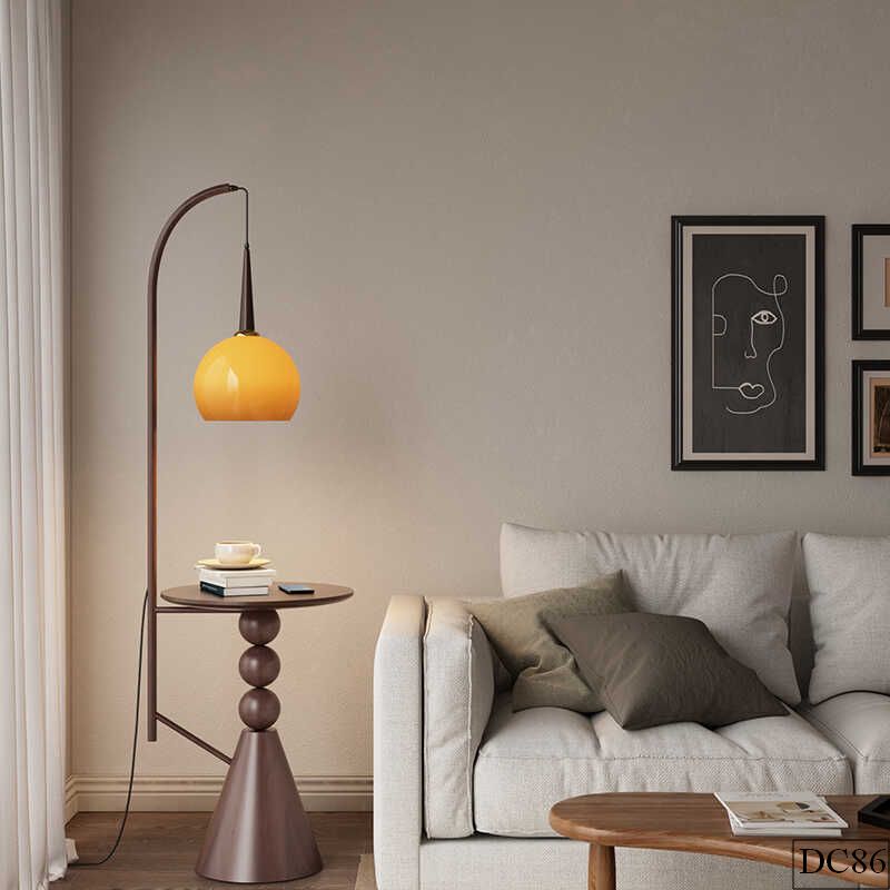 Đèn sàn kèm bàn cafe cổ điển màu óc chó DC86 | 165*38cm 3 Đèn sàn kèm bàn cafe cổ điển màu óc chó DC86 | 165*38cm - Ảnh 3